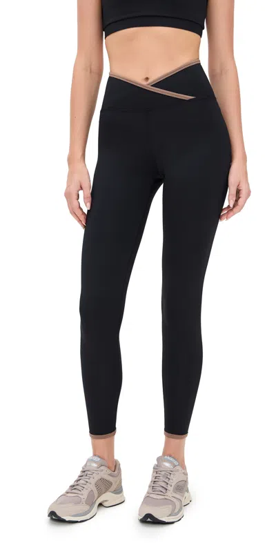 Strut This The Rae Ankle Leggings Black/malt In Multi