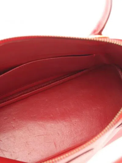 Pre-owned Hermes Bolide 27 Two-way Handbag In Red