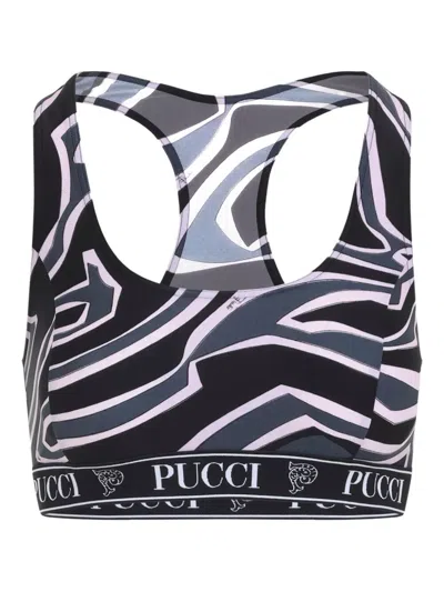 Pucci Geometric Racerback Top For Modern Style In Multi