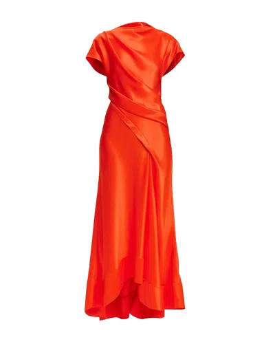 Acler Glatton Maxi Dress In Orange