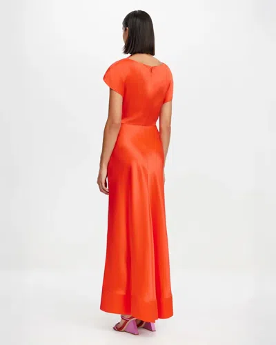 Acler Glatton Maxi Dress In Orange