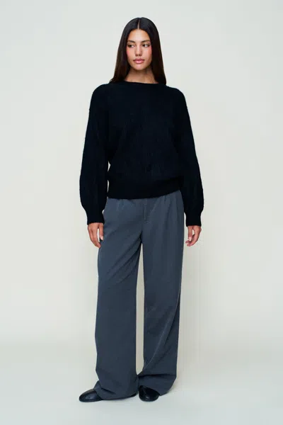 Danielle Guizio Ny Bobbie Oversized Wool Jumper In Black