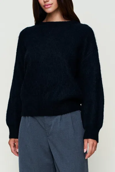 Danielle Guizio Ny Bobbie Oversized Wool Jumper In Black