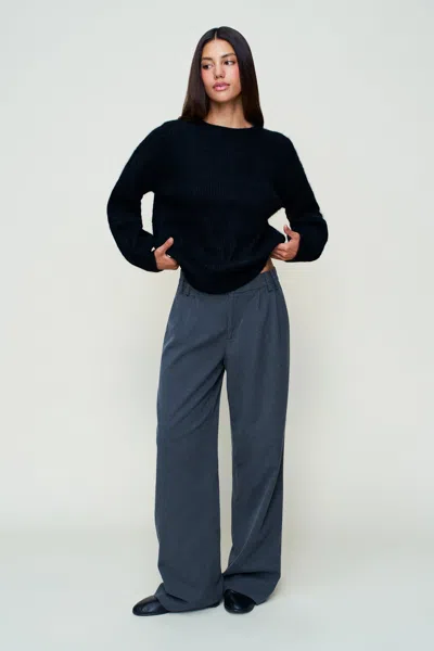 Danielle Guizio Ny Bobbie Oversized Wool Jumper In Black