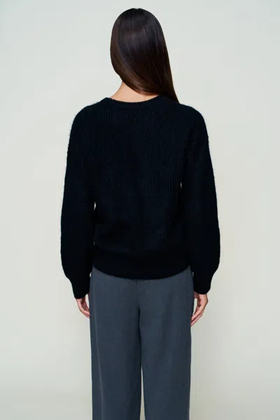 Danielle Guizio Ny Bobbie Oversized Wool Jumper In Black