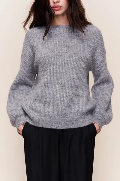 Danielle Guizio Ny Bobbie Oversized Wool Jumper In Gray