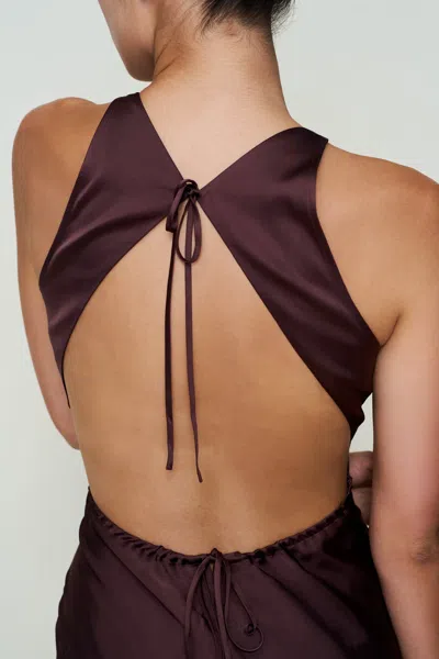 Danielle Guizio Ny Lina Midi Dress In Brown