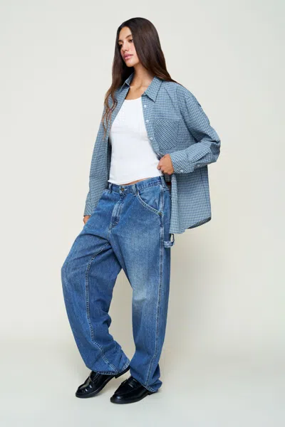 Danielle Guizio Ny Oona Buttondown In Blue
