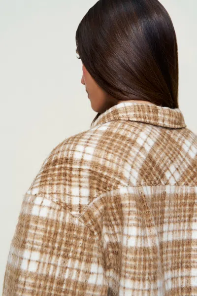 Danielle Guizio Ny Quinn Quilted Jacket In Brown