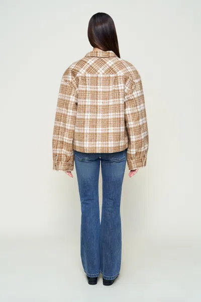 Danielle Guizio Ny Quinn Quilted Jacket In Brown