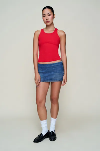 Danielle Guizio Ny The Perfect Classic Tank In Red