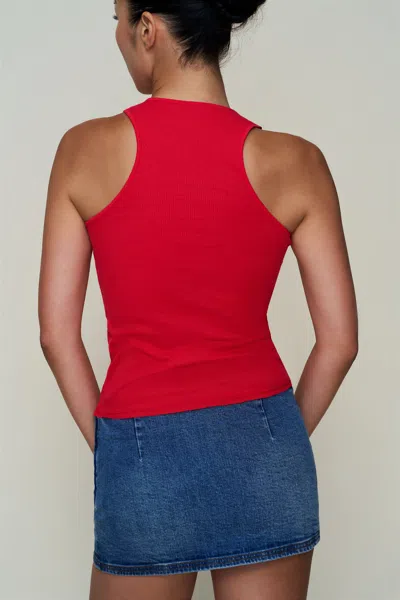 Danielle Guizio Ny The Perfect Classic Tank In Red