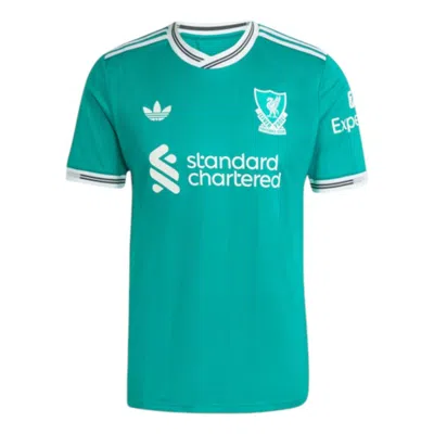 Adidas Originals Men's Liverpool Fc 25-26 Third Soccer Jersey In Green