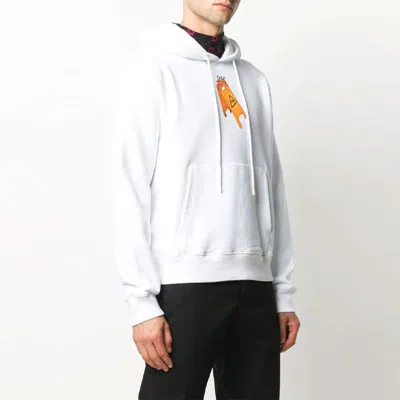 Off-white Arrow Pattern Round Neck Casual Version White