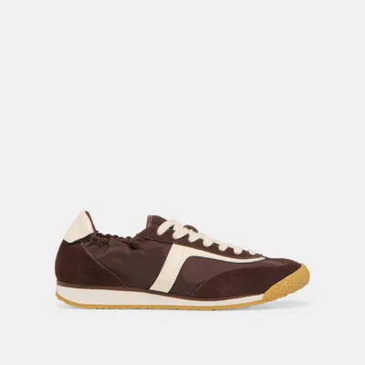 Dolce Vita Sariya Sneakers Dk Brown Nylon In Multi