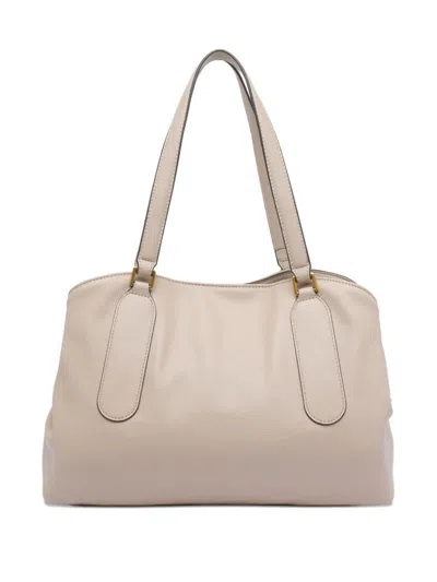 Liu •jo Buckle-detail Shoulder Bag In Neutral