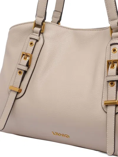 Liu •jo Buckle-detail Shoulder Bag In Neutral