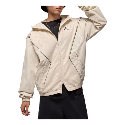 Air Jordan Brooklyn Hooded Draft Jacket 'light Orewood Brown' In Neutral