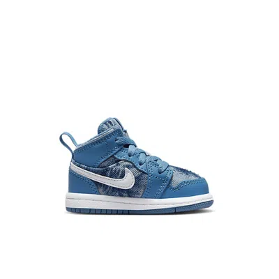 Air Jordan (td)  1 Mid 'washed Denim' In Multi