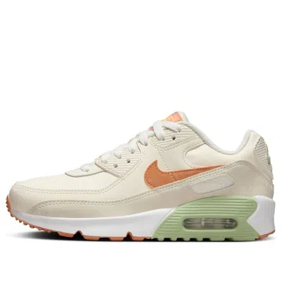 Nike (gs)  Air Max 90 Leather 'pale Ivory Honeydew' In Multi