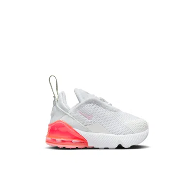 Nike (td)  Air Max 270 'white Pink Foam' In Multi