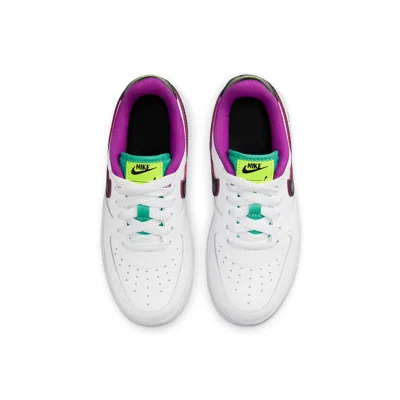 Nike (ps)  Force 1 Lv8 'just Do It! - White Vivid Purple' In Multi