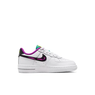 Nike (ps)  Force 1 Lv8 'just Do It! - White Vivid Purple' In Multi