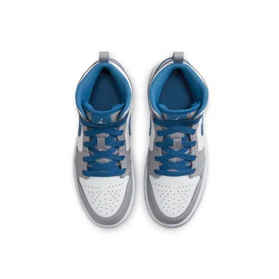Air Jordan (ps)  1 Mid 'cement True Blue' In Multi