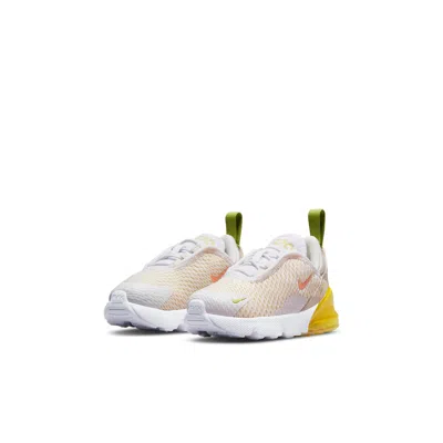 Nike (td)  Air Max 270 'white Crimson Bliss' In Multi