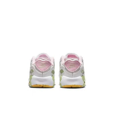 Nike Air Max 90 Ltr Leather Se 'white Pink Green' In Multi