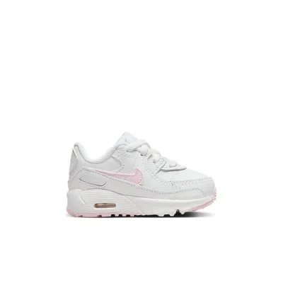 Nike Air Max 90 Leather 'white Pink Foam' In Multi