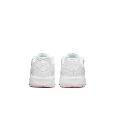 Nike Air Max 90 Leather 'white Pink Foam' In Multi