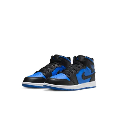 Air Jordan (ps)  1 Mid 'black Royal Blue' In Multi