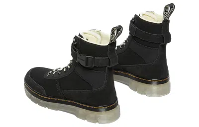 Dr. Martens Combs Tech Leather Utility Boots In Black