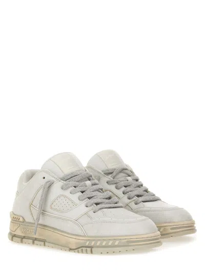 Axel Arigato Area Lo Perforated Leather Sneakers In White