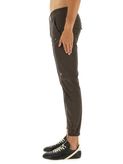 Rick Owens Casual Trousers With Drawstring And Pockets In Green