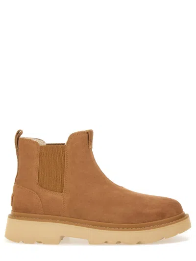 Ugg Suede Chelsea Boots In Brown