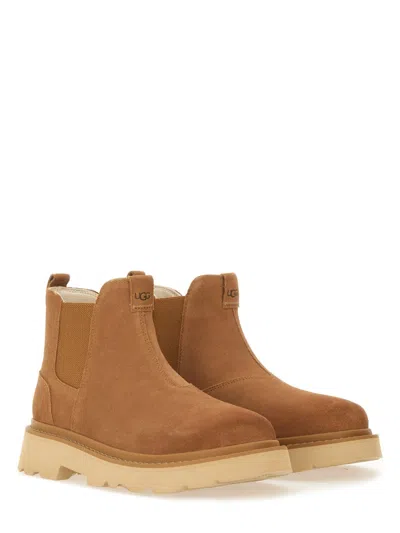 Ugg Suede Chelsea Boots In Brown