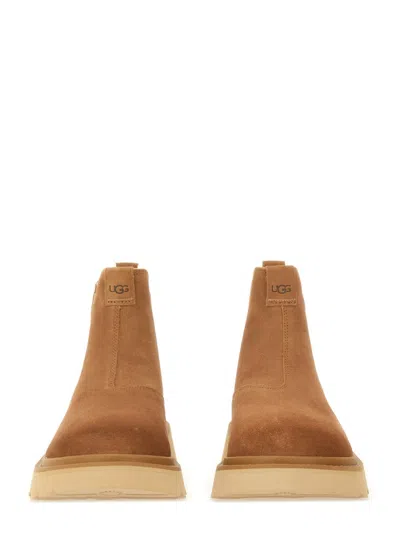 Ugg Suede Chelsea Boots In Brown