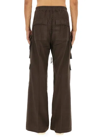 Rick Owens X Drkshdw "double Cargo Jumbo Belas" Pants In Brown