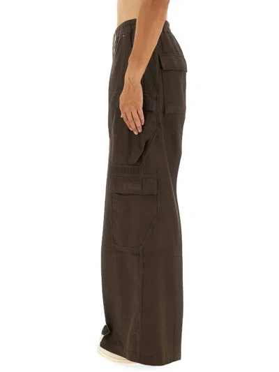 Rick Owens X Drkshdw "double Cargo Jumbo Belas" Pants In Brown