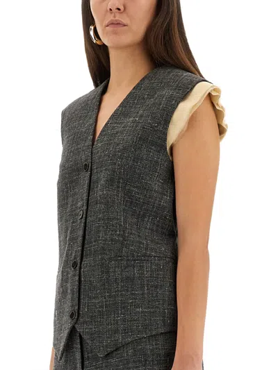 Alysi Button-front Vest