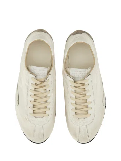 Maison Margiela White Canvas Sprinters Sneakers In White