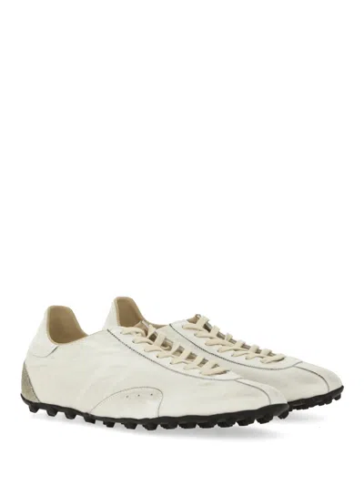 Maison Margiela White Canvas Sprinters Sneakers In White