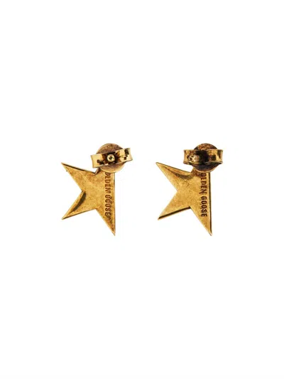 Golden Goose Golden Star-shaped Embellished Earrings In Gold