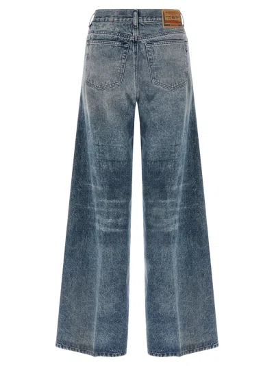 Diesel 1978 D-akemi-fsh Denim Trousers In Blue