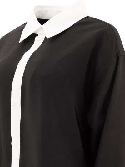Loewe Abito Chemisier Dresses Black In Black