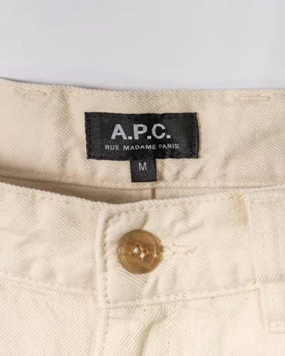 Apc A.p.c. Beige Five-pocket Shorts With Hammer Loop In Neutral