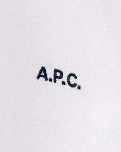 Apc A.p.c. T Shirts And Polos White In Blue
