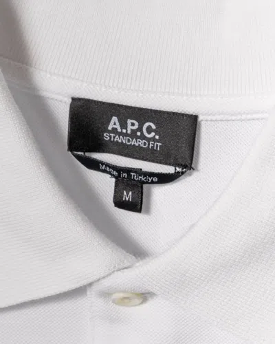 Apc A.p.c. T Shirts And Polos White In Blue